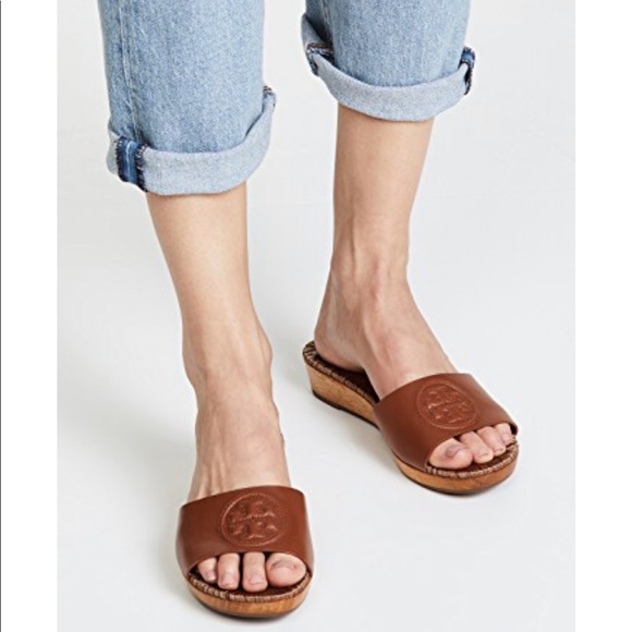 Tory burch patty wedge slide Clearance